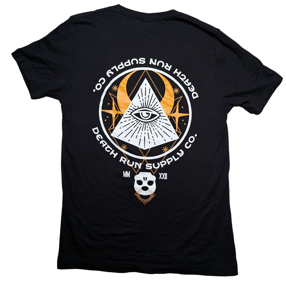 Death Run Supply Co. Medium Men's Black Short Sleeve Satan's Pyramid Tee‎